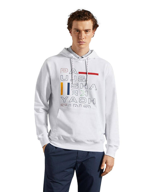 Felpa Uomo Yachting cotone stretch Bianco Paul & Shark- Francavilla Moda