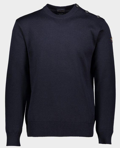 Girocollo Uomo 11311032 bretagna con bottoni spalla Blu PAUL & SHARK- Francavilla Moda