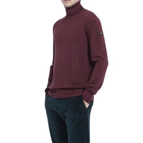 Maglia Uomo con collo alto Bordeaux PAUL & SHARK- Francavilla Moda