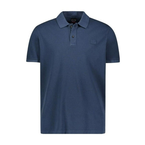 Polo Uomo con logo tinto in capo Blu navy PAUL & SHARK- Francavilla Moda