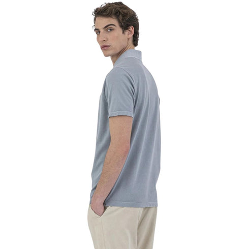 Polo Uomo con logo tinto in capo Grigio PAUL & SHARK- Francavilla Moda