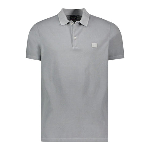 Polo Uomo con logo tinto in capo Grigio PAUL & SHARK- Francavilla Moda