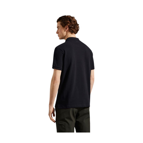 Polo Uomo in cotone piqué con badge Nero PAUL & SHARK- Francavilla Moda