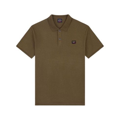 Polo Uomo in cotone piqué con badge Militare PAUL & SHARK- Francavilla Moda