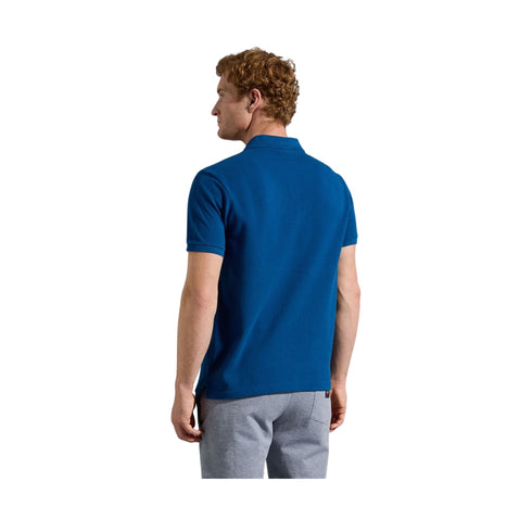 Polo Uomo in cotone piqué con badge Indaco PAUL & SHARK- Francavilla Moda