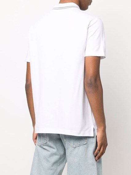 Polo Uomo logo in contrasto Bianco PAUL & SHARK- Francavilla Moda