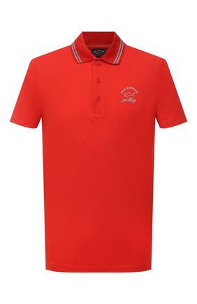 Polo Uomo logo in contrasto Rosso PAUL & SHARK- Francavilla Moda