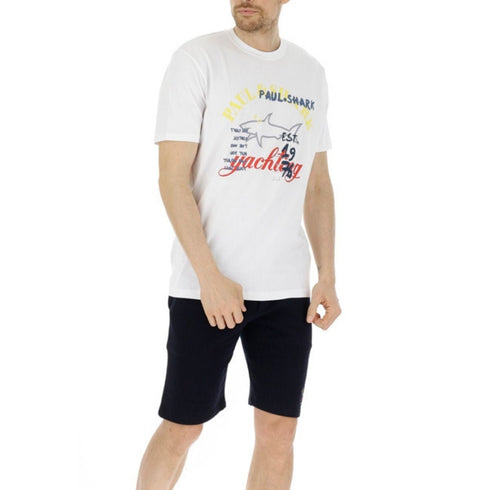 T-shirt Uomo con stampa Bianco PAUL & SHARK- Francavilla Moda