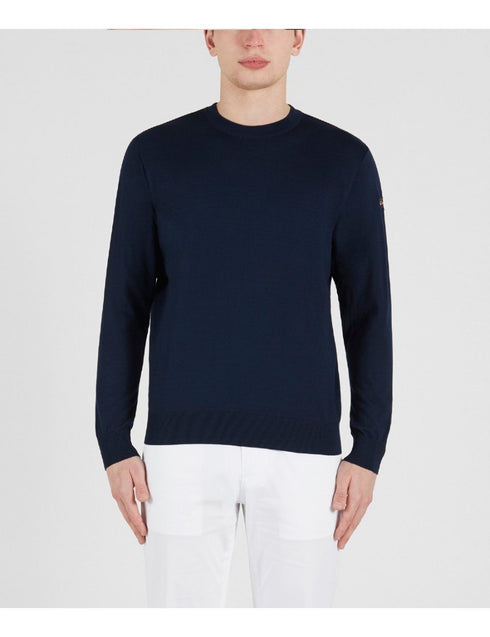 Girocollo in cotone organico Blu PAUL & SHARK- Francavilla Moda