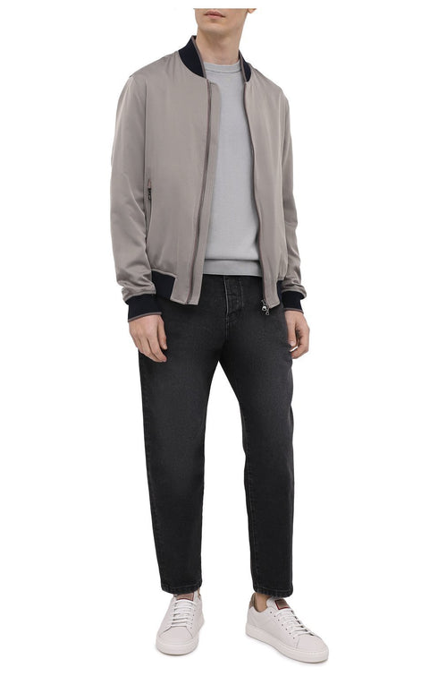 Girocollo in cotone organico Grigio chiaro PAUL & SHARK- Francavilla Moda