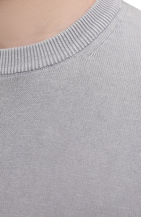 Girocollo in cotone organico Grigio chiaro PAUL & SHARK- Francavilla Moda