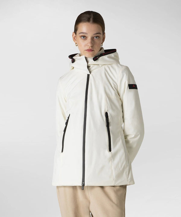 Giacca Donna PALOMAR in tessuto tecnico con cappuccio Bianco PEUTEREY- Francavilla Moda