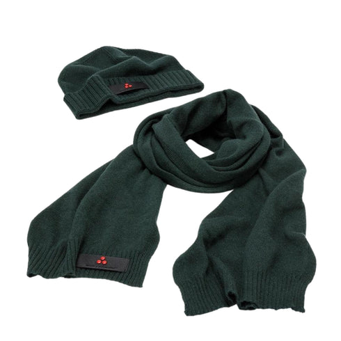 Gift Box Uomo Sciarpa e Cappello in lana Verde PEUTEREY- Francavilla Moda