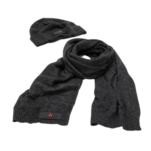 Gift Box Uomo Sciarpa e Cappello in lana Antracite PEUTEREY- Francavilla Moda