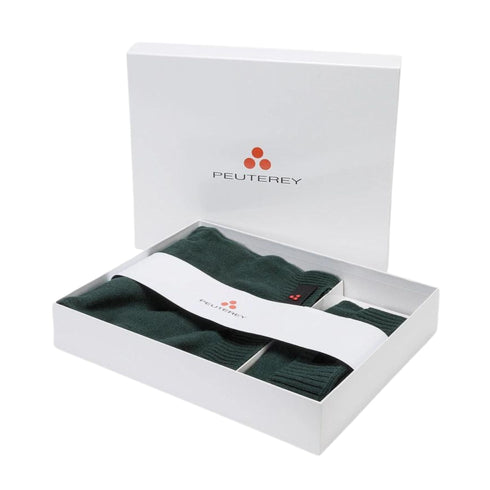 Gift Box Uomo Sciarpa e Cappello in lana Nero PEUTEREY- Francavilla Moda