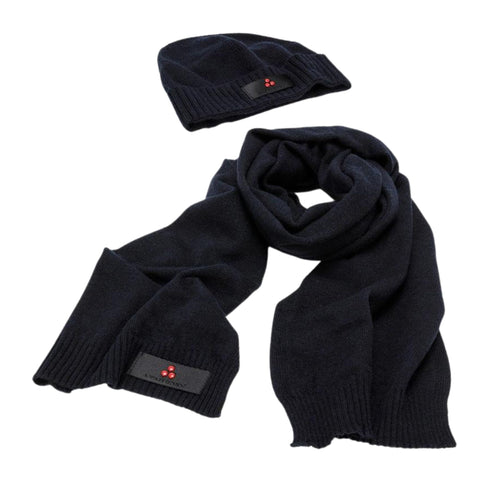 Gift Box Uomo Sciarpa e Cappello in lana Blu PEUTEREY- Francavilla Moda