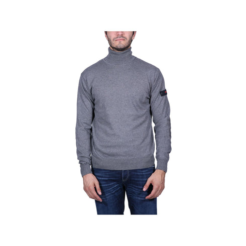 PEUTEREY Maglia Maglia Uomo a collo alto con logo Grigio chiaro A23-PEUTEREYGORRAN06-781-M - Francavilla Moda