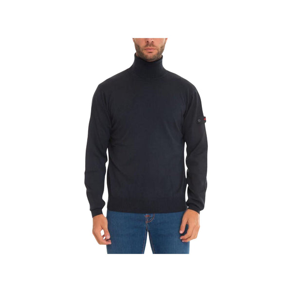 PEUTEREY Maglia Maglia Uomo a collo alto con logo Blu - Francavilla Moda