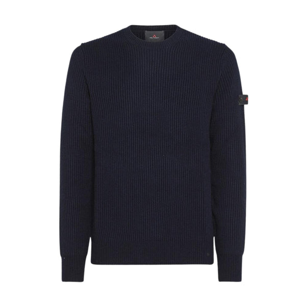 Maglia Uomo girocollo con lavorazione a coste Blu Peuterey- Francavilla Moda