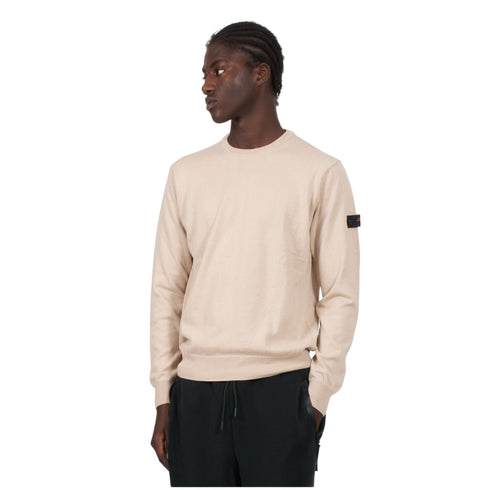 Maglia Uomo girocollo con logo sulla manica Panna Peuterey- Francavilla Moda