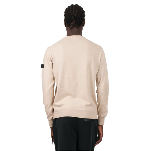 Maglia Uomo girocollo con logo sulla manica Panna Peuterey- Francavilla Moda