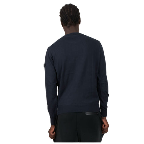 Maglia Uomo girocollo con logo sulla manica Blu Peuterey- Francavilla Moda