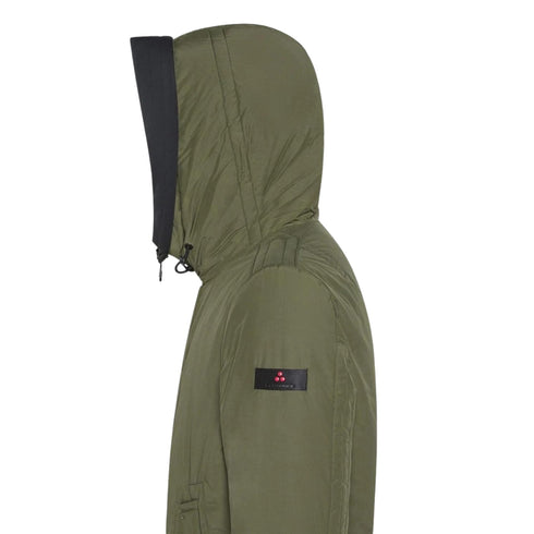 PEUTEREY Parka medio Parka Uomo medio con cappuccio staccabile Verde militare - Francavilla Moda