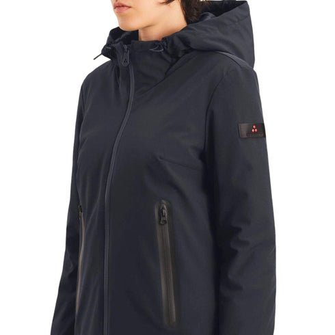 Peuterey Piumino medio Piumino Donna Auctor in Softshell Nero - Francavilla Moda