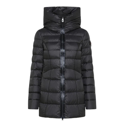 Piumino Donna corto con trapunte sfalsate Nero Peuterey- Francavilla Moda