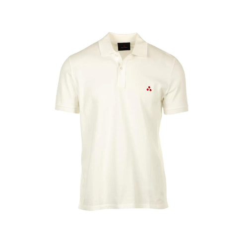 Peuterey Polo Polo Uomo con lavorazione a nido d'ape Bianco P24-PEUTEREYZENO001-730-M - Francavilla Moda