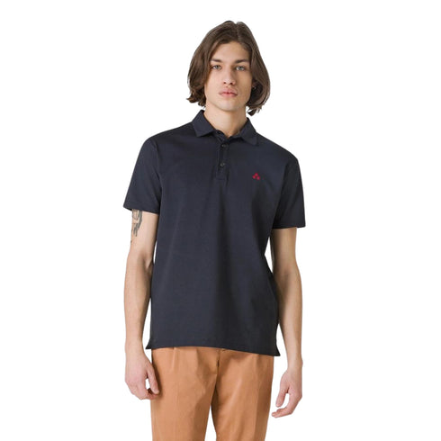 Polo Uomo con logo ricamato Blu Peuterey- Francavilla Moda
