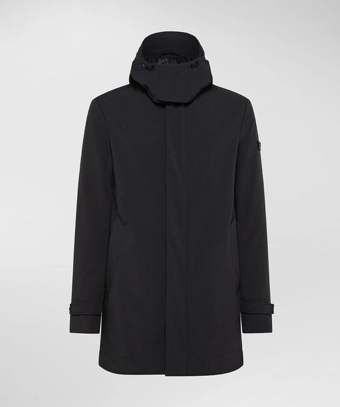 Trench Uomo GROFF con cappuccio rimovibile Nero PEUTEREY- Francavilla Moda
