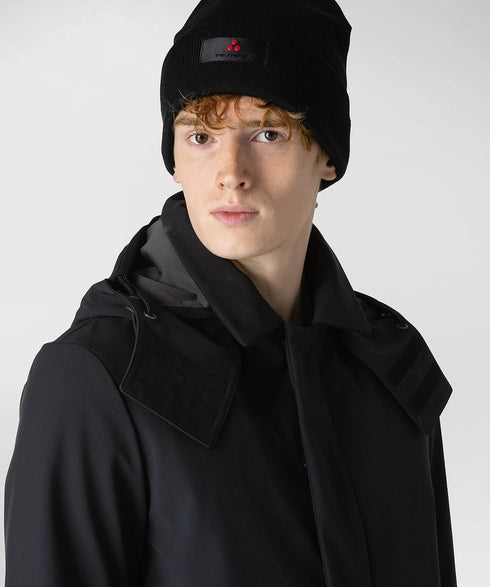 Trench Uomo GROFF con cappuccio rimovibile Nero PEUTEREY- Francavilla Moda