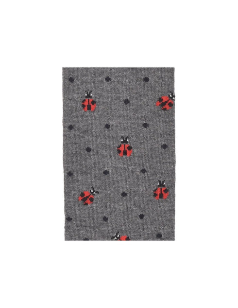 Calze Uomo con pattern coccinelle Grigio rosso RED SOCKS- Francavilla Moda