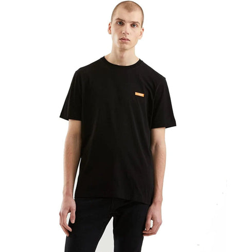 T-shirt Uomo con girocolllo a costine Nera Refrigiwear- Francavilla Moda