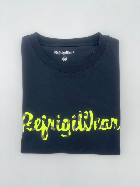 T-shirt Uomo con scritta multicolor Blu Refrigiwear- Francavilla Moda