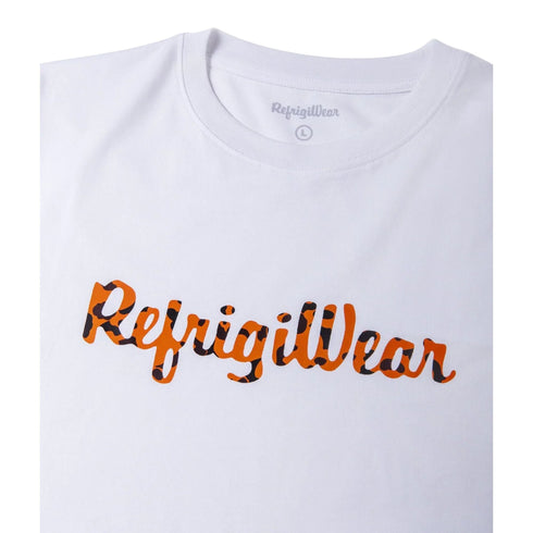 T-shirt Uomo con scritta multicolor Bianca Refrigiwear- Francavilla Moda