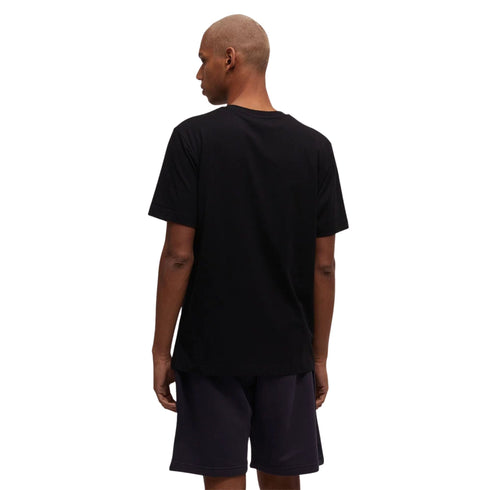 T-shirt Uomo con scritta multicolor Nero Refrigiwear- Francavilla Moda