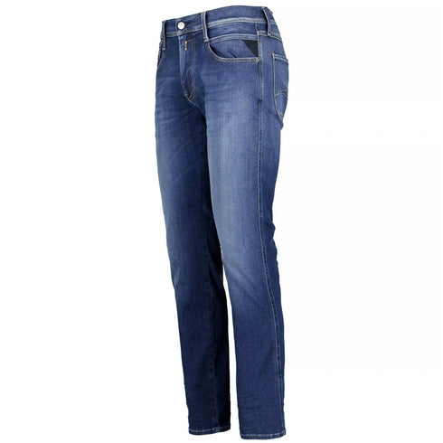 Jeans Uomo ANBASS cinque tasche slim Jeans scuro REPLAY- Francavilla Moda