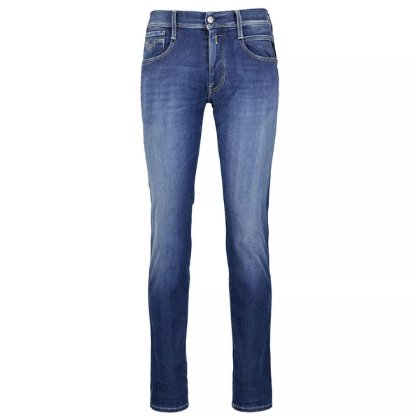 Jeans Uomo ANBASS cinque tasche slim Jeans scuro REPLAY- Francavilla Moda
