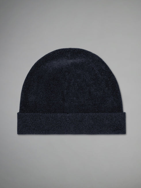 Berretto Uomo Velvet in ciniglia Blu RRD- Francavilla Moda