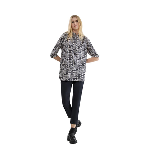 Camicia BIC KOR Donna Bianco asfalto RRD- Francavilla Moda