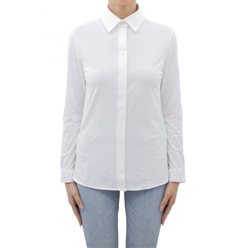 Camicia Oxford a righe sottili Donna Bianco RRD- Francavilla Moda