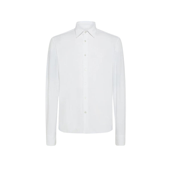 RRD Camicia elegante Camicia Uomo a maniche lunghe monocolore Bianco - Francavilla Moda