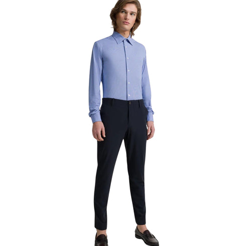 RRD Camicia casual Camicia Uomo modello Oxford jacquard Blu bianco P24-RRD24253-V60-46 - Francavilla Moda