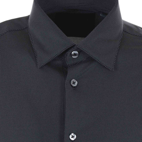 Camicia Uomo Oxford Jaquard stretch Nera RRD- Francavilla Moda