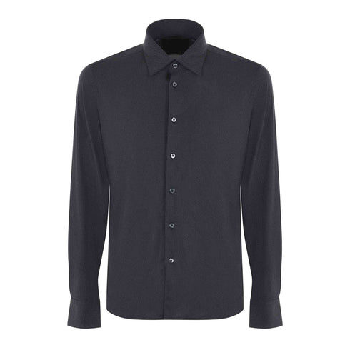 Camicia Uomo Oxford Jaquard stretch Nera RRD- Francavilla Moda