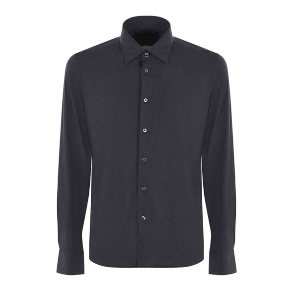 Camicia Uomo Oxford Jaquard stretch Nera RRD- Francavilla Moda