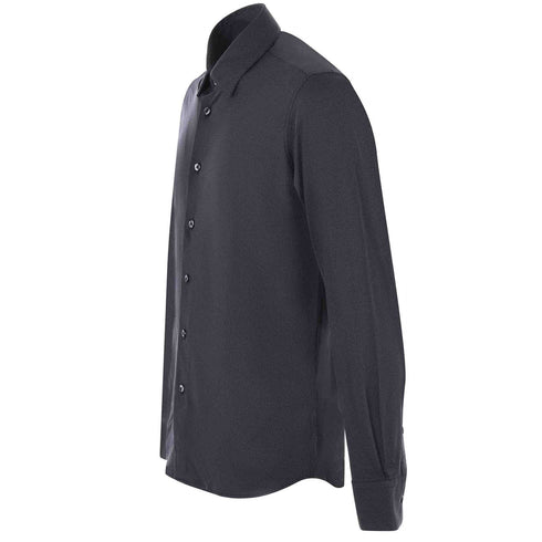 Camicia Uomo Oxford Jaquard stretch Nera RRD- Francavilla Moda