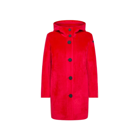 RRD Cappotto Cappotto Donna Neo Velvet Parka Rosso - Francavilla Moda